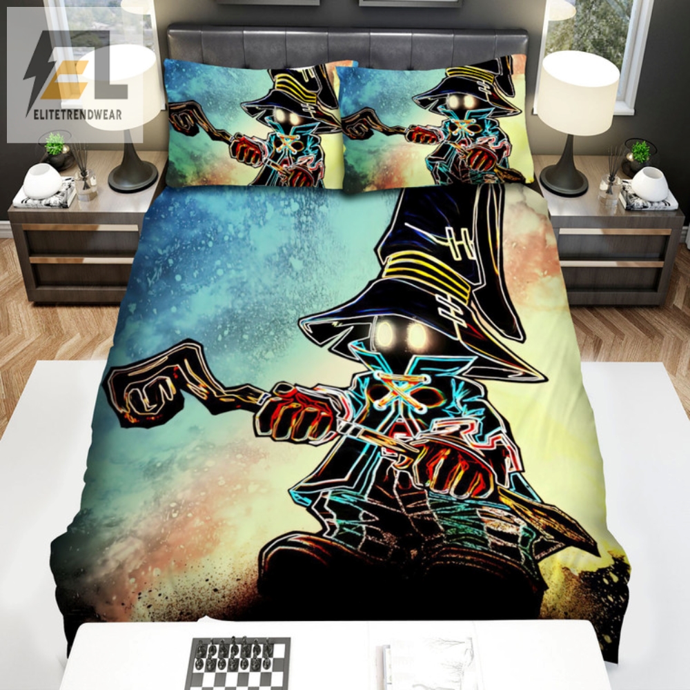 Epic Black Mage Bedding  Sleep Like A Hero Every Night