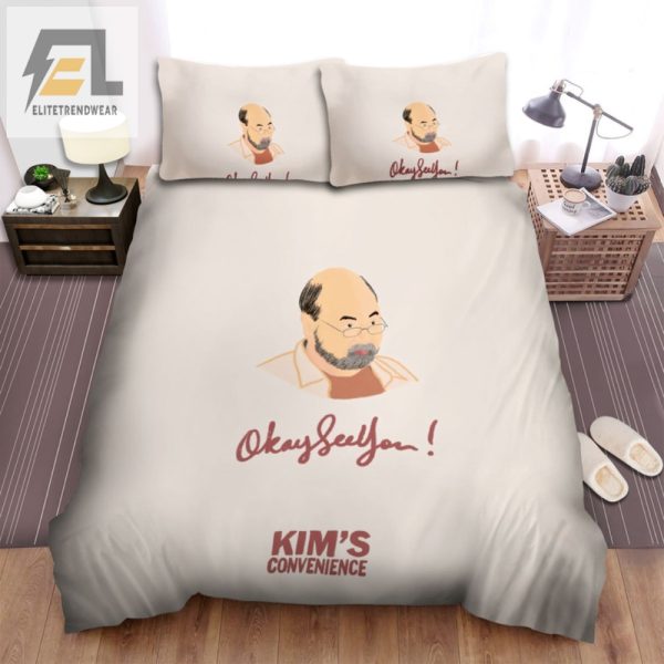 Get Cozy With Kims Convenience Fun Bed Sheets Duvet Set elitetrendwear 1