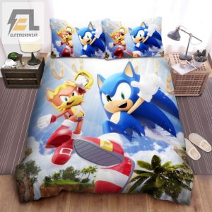 Sonic Antoine Cozy Chaos Fun Bed Sheets Duvet Set elitetrendwear 1 1