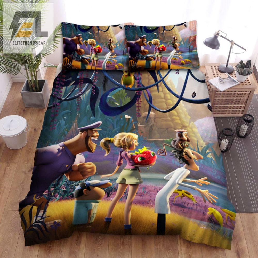 Whimsical Food Island Bed Sheets  Cloudy 2 Duvet Set