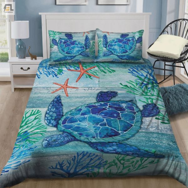 Sleep With Turtles Ocean Duvet Sets For A Turtley Fun Bed elitetrendwear 1