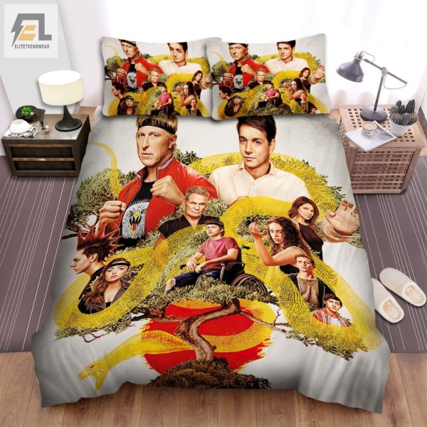 Kick Your Sleep Up A Notch With Cobra Kai Duvet Cover Set elitetrendwear 1