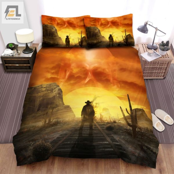 Haunted Cowboy Duvet Cozy Up With Ghostly Comfort elitetrendwear 1