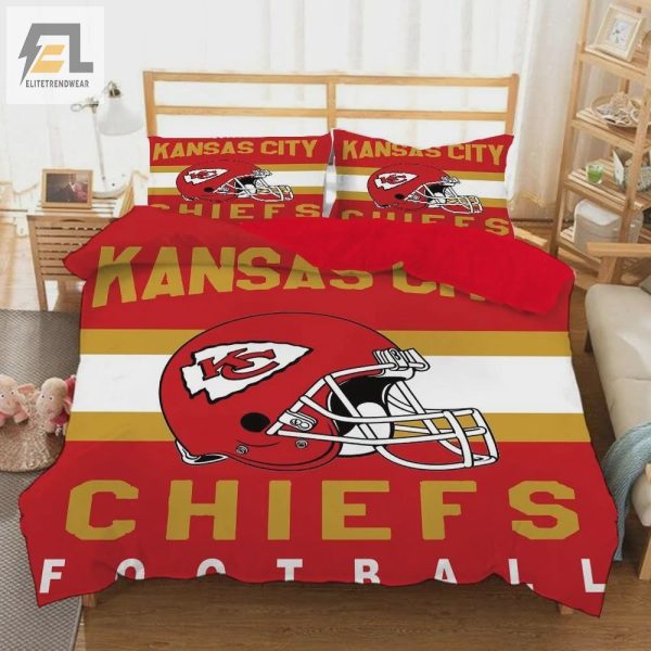 Dream Like A Champ Chiefs 4 Duvet Cover Bedding Set elitetrendwear 1