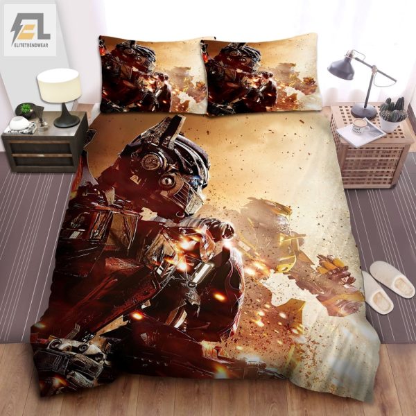 Heroic Slumbers Optimus Bumblebee Battle Duvet Set elitetrendwear 1