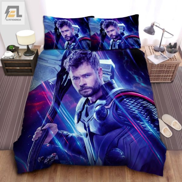 Snuggle Like Thor Funny Marvel Hammer Duvet Cover Set elitetrendwear 1