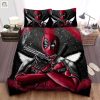 Comfy Deadpool Swords Duvet Unique Funny Bedding Set elitetrendwear 1