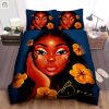 Whimsical Comfort Custom Black Girl Flower Bedding Set elitetrendwear 1