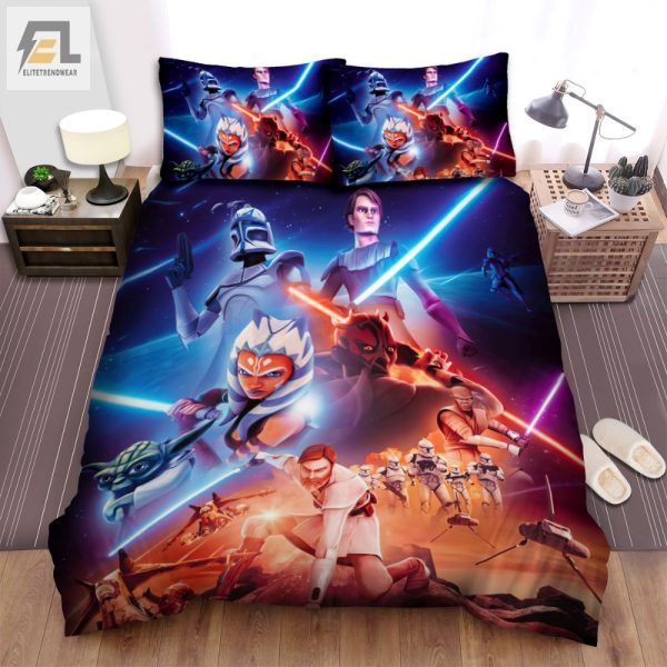 Sleep With The Force Final Season Clone Wars Bedding Set elitetrendwear 1