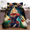 Sleep With Superpowers Comfy Captain Marvel Glow Bedding elitetrendwear 1