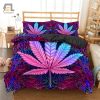 Comfy Weed Duvet Purple Pink Fun For High Vibes Bedrooms elitetrendwear 1