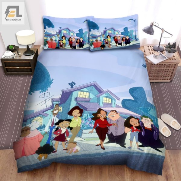 Cuddle With The Proud Family Funny Cozy Bedding Sets elitetrendwear 1