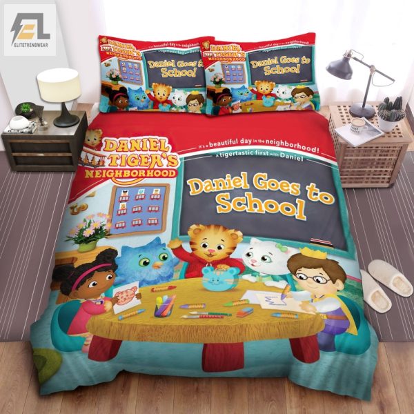 Daniel Tigers Cozy School Nights Fun Bedding Set elitetrendwear 1