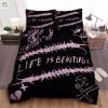 Snuggle With Lil Peep Fun Life Is Beautiful Duvet Set elitetrendwear 1