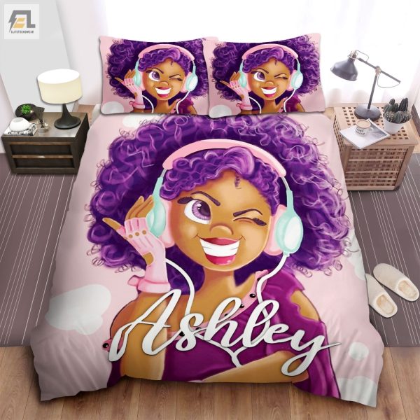 Funky Diva Dreams Custom Black Girl Music Bedding Set elitetrendwear 1