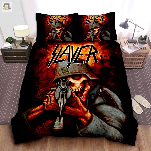 Rest In Peace Slayer Undead Soldier Cozy Duvet Sets elitetrendwear 1