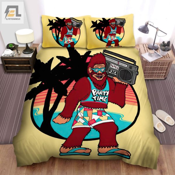 Bigfoot Hip Hop Party Duvet Fun Cozy Bedding Set elitetrendwear 1