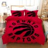 Dream Dunk Toronto Raptors Funny Basketball Bedding Set elitetrendwear 1