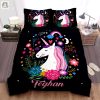Sleep In Style Your Name On A Flower Unicorn Duvet elitetrendwear 1