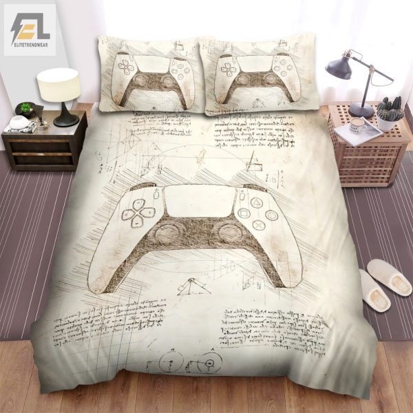 Sleep Like A Renaissance Gamer Ps5 Controller Bedding Set elitetrendwear 1