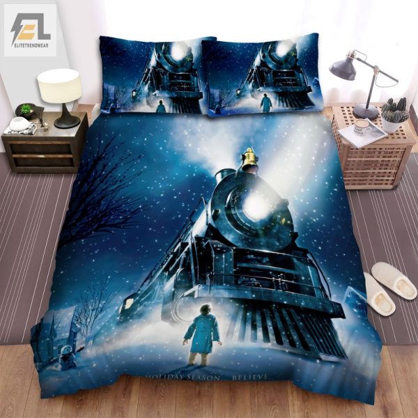 Snuggle In The Polar Express Hilarious Duvet Cover Set elitetrendwear 1