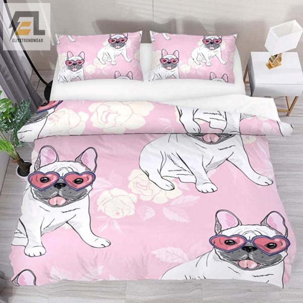 Snuggle Up French Bulldog Sunglasses Duvet Set elitetrendwear 1