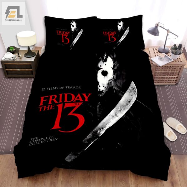 Camp Crystal Lake Cozy 12Film Friday The 13Th Duvet Set elitetrendwear 1