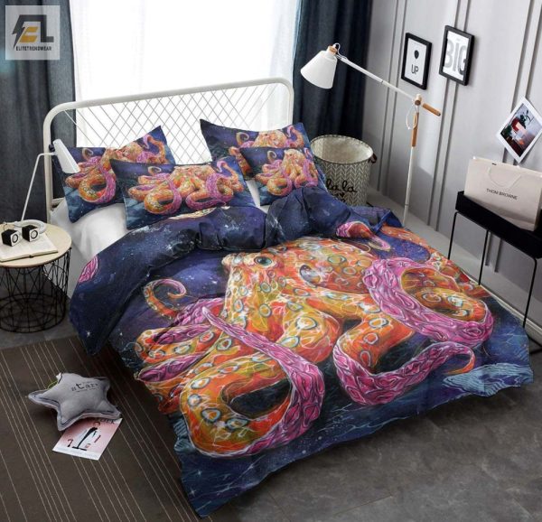 Cuddle With An Octopus Comfy Quirky Duvet Sets elitetrendwear 1