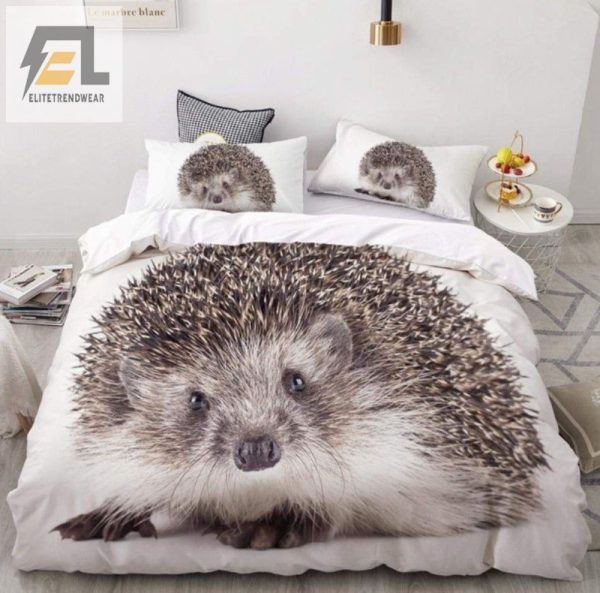 Laughoutloud Hedgehog Gifts Cute Cozy Duvet Cover Set elitetrendwear 1