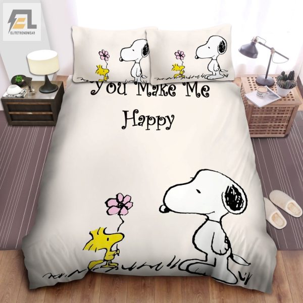 Snoopy Woodstock Fun Duvet Set Cozy Happy Nights elitetrendwear 1