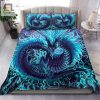 Snuggle With Dragons Hilarious Blue Art Duvet Cover Set elitetrendwear 1