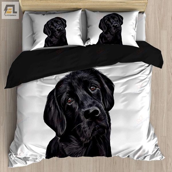 Snuggle Buddy Black Lab Duvet Fun Cozy Bedding Set elitetrendwear 1