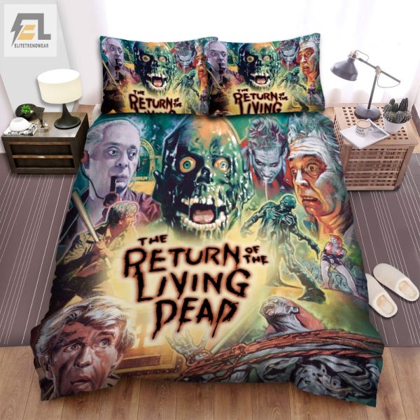 Living Dead Poster Bed Set Sleep With Zombies Tonight elitetrendwear 1