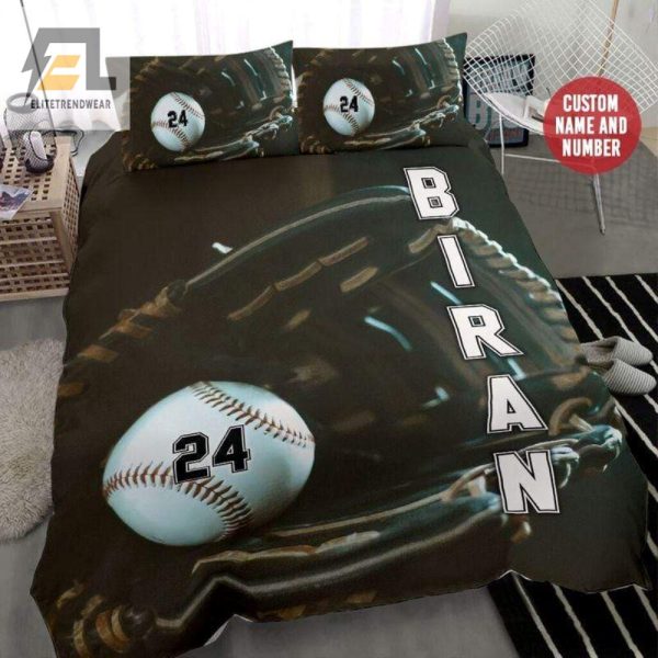 Sleep Like A Pro Funny Custom Named Baseball Duvet Set elitetrendwear 1