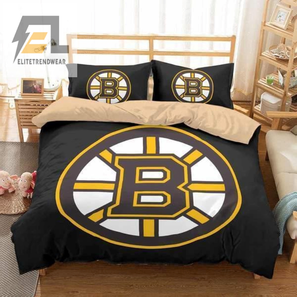 Score In Sleep Bruins Duvet Sets For Ultimate Bed Comfort