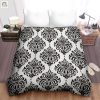 Snazzy Snooze Black White Damask Duvet Sleep In Style elitetrendwear 1