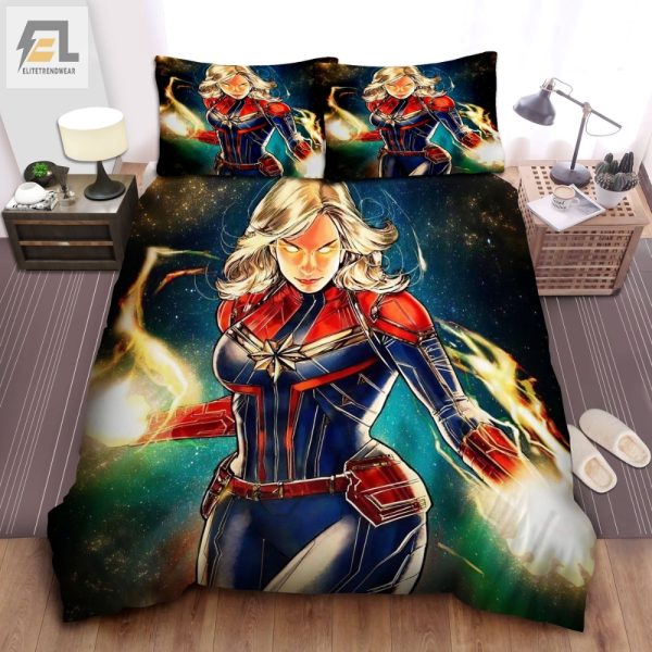 Light Up Your Nights With Captain Marvel Glowing Duvet Sets elitetrendwear 1