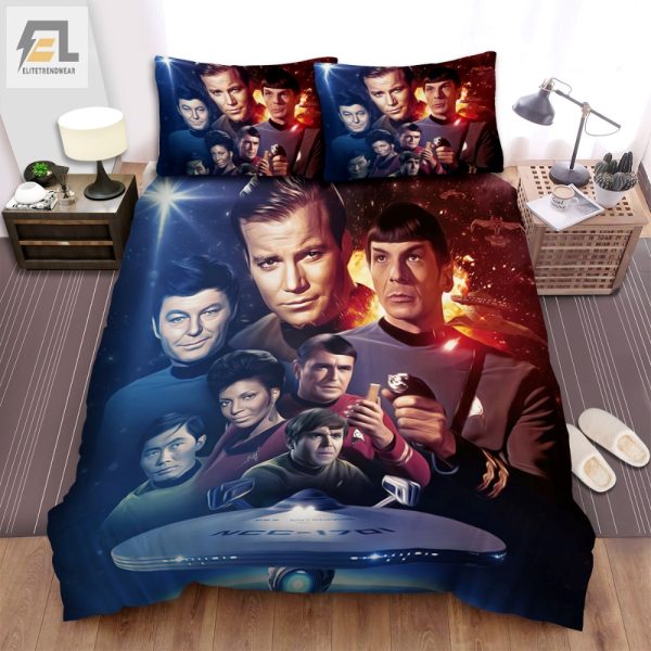 Beam Me Up Bed Set Cozy Star Trek Original Series Duvet elitetrendwear 1