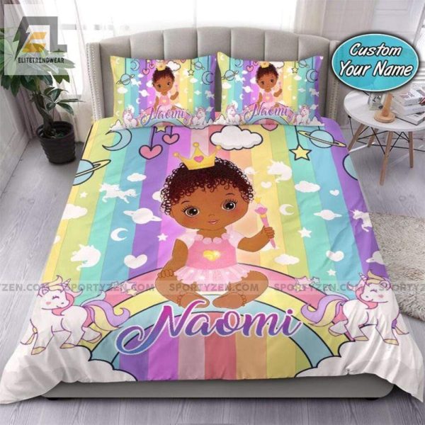 Magical Unicorn Baby Duvet Custom Name Pure Joy elitetrendwear 1