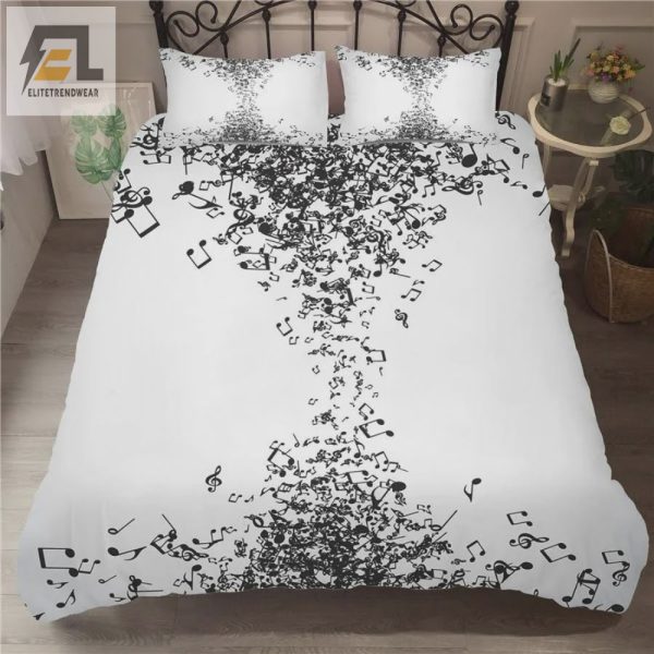 Snuggle Up With Our Musical Sheet Dreams Bedding Set elitetrendwear 1