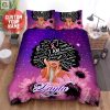 Comfy Quirky Custom Black Woman Breast Cancer Duvet Set elitetrendwear 1