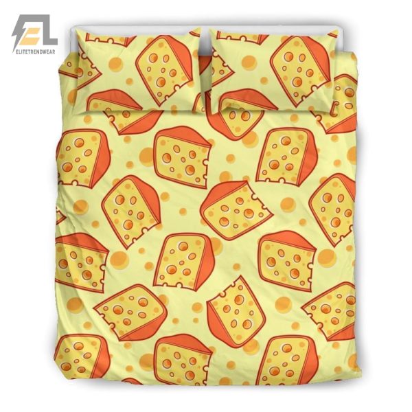 Say Cheese Cozy Comfy Cheese Duvet Cover Set elitetrendwear 1