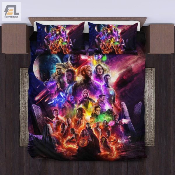 Sleep Like A Hero Funny 3D Avengers Endgame Bedding Set elitetrendwear 1