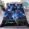 Howlingly Unique Custom Wolf Yinyang Duvet For Couples elitetrendwear 1