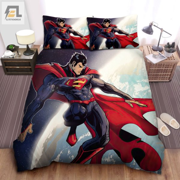 Sleep Like Superman Hilarious Space Duvet Bedding Set elitetrendwear 1