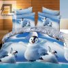 Snuggle With Penguins Cozy Funny Duvet Cover Set elitetrendwear 1