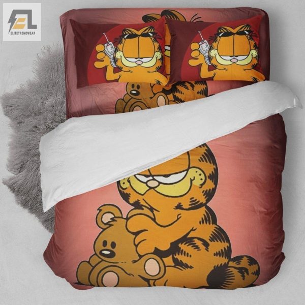 Comfy Garfield Cat E Duvet Set Funniest Bedroom Bedding elitetrendwear 1