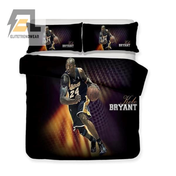 Snuggle With Kobe Funny 3D Lakers Duvet Cover Set elitetrendwear 1