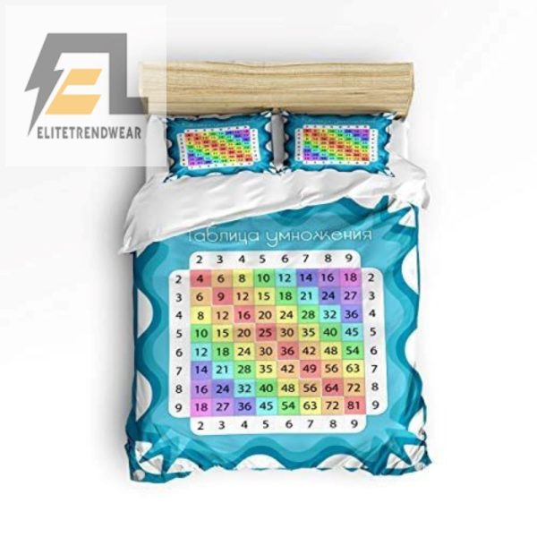 Math Dreams Hilarious Multiplication Table Bedding Set elitetrendwear 1