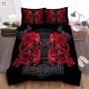 Cozy Up Vikingstyle Hilarious Red Fenrir Wolf Bedding elitetrendwear 1